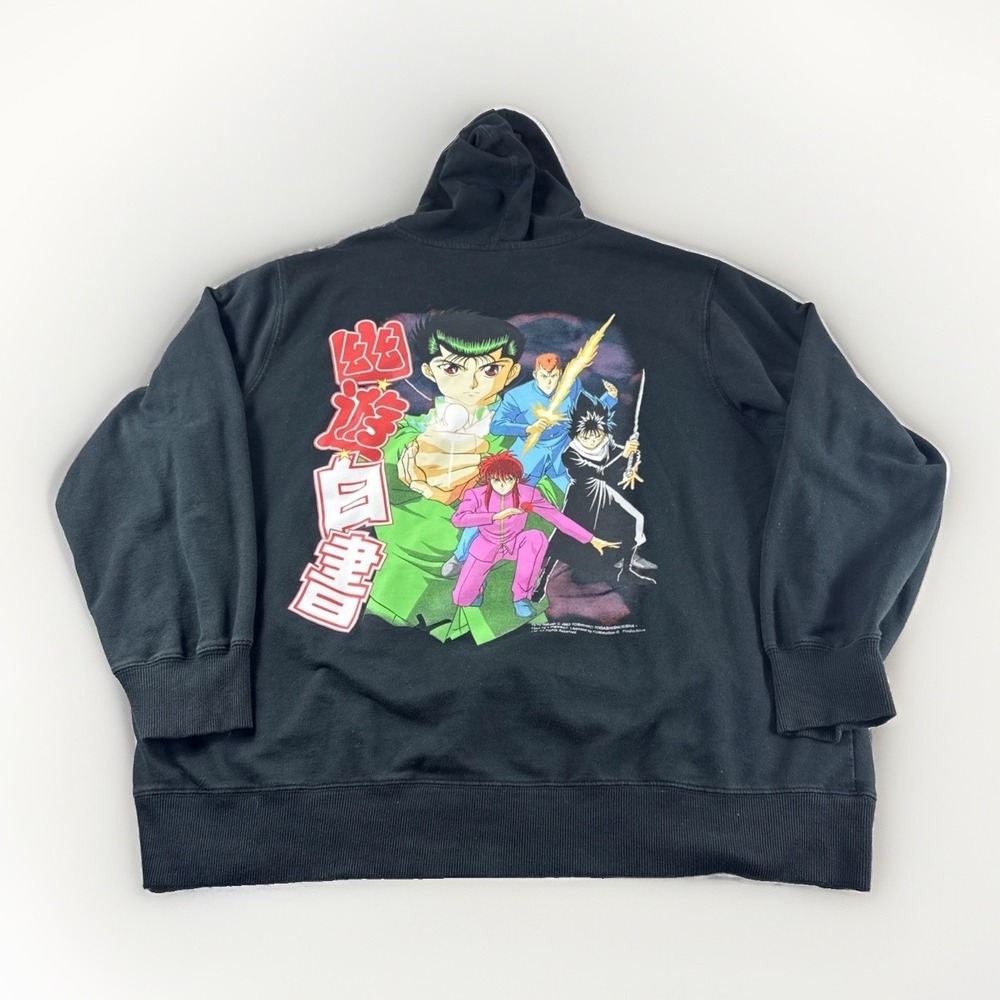 Yu Yu Hakusho Hoodie Adult 2XL Anime Cartoon Pullover Sweatshirt Y2K Funimation